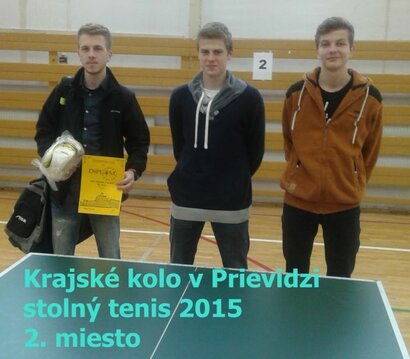 Chlapci v stolnom tenise úspešní aj na súťaži kraja