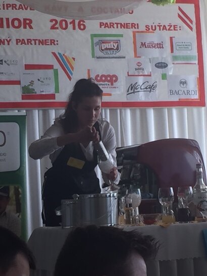 1.miesto v SR- baristka Michaela Pevná