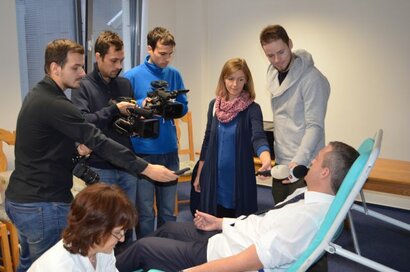 Dar života od našich študentov - Vianočná kvapka krvi v priestoroch TSK