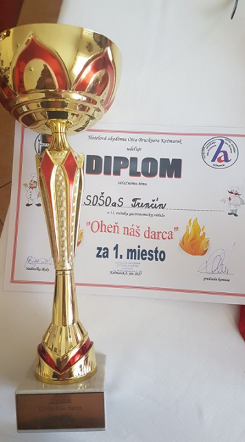 Oheň v našom srdci - SME JEDNOTKA v kuchárskom umení "Oheň náš dárca 2017"
