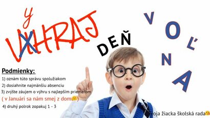 DEŇ VOĽNA - pre koho ? - nech je to Tvoja trieda :-)