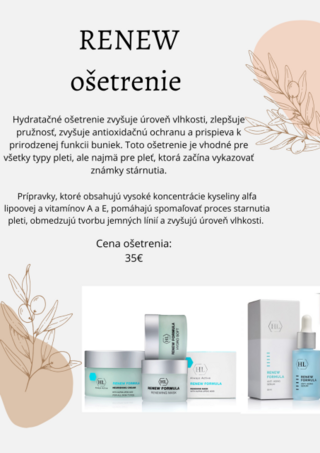 Hydratačné ošetrenie - RENEW