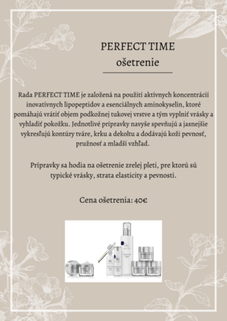 Ošetrenie PERFECT TIME 40+