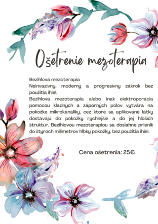 Ošetrenie mezoterapia