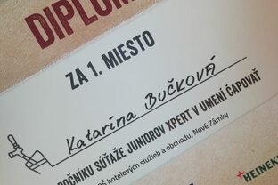 1. miesto v celoslovenskej súťaži  „xpert v umení čapovať – 2019 – ms juniorov“ - IMG_20190326_131110