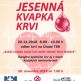 Jesenná kvapka krvi 2018 - plagat krv